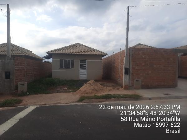 Casa • 2 dorm • Residencial Vila Florida • Matao/SP
